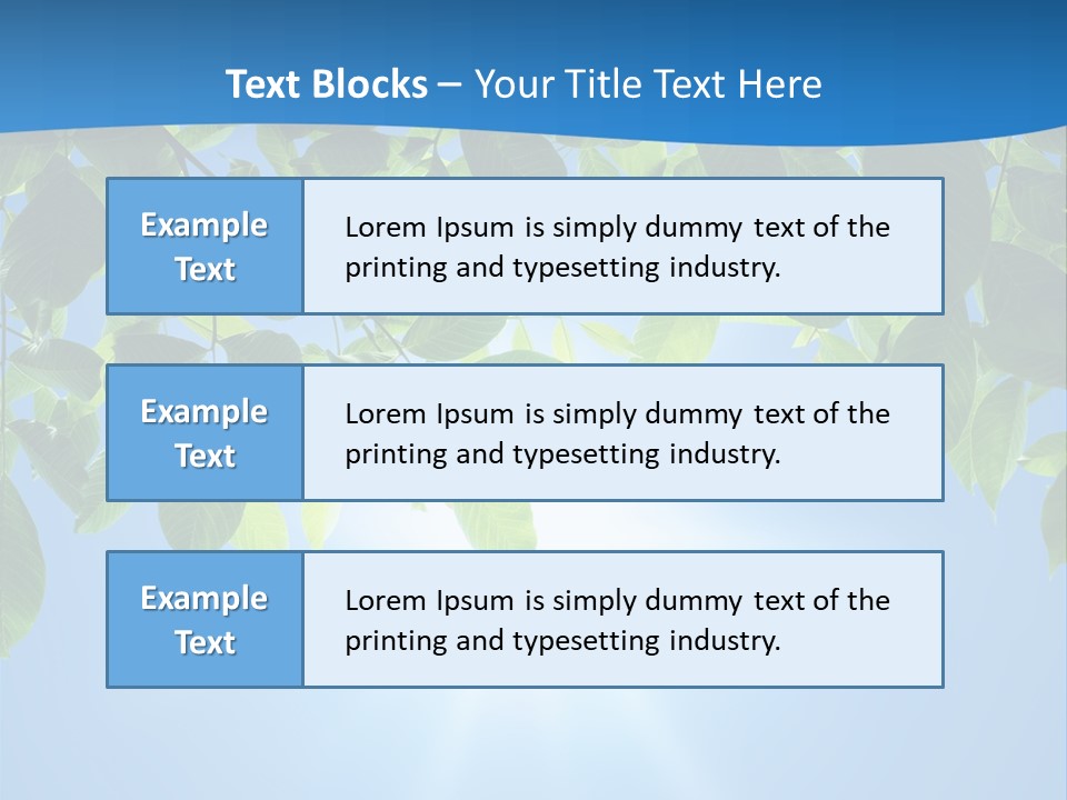 Sunny Nature Forest PowerPoint Template