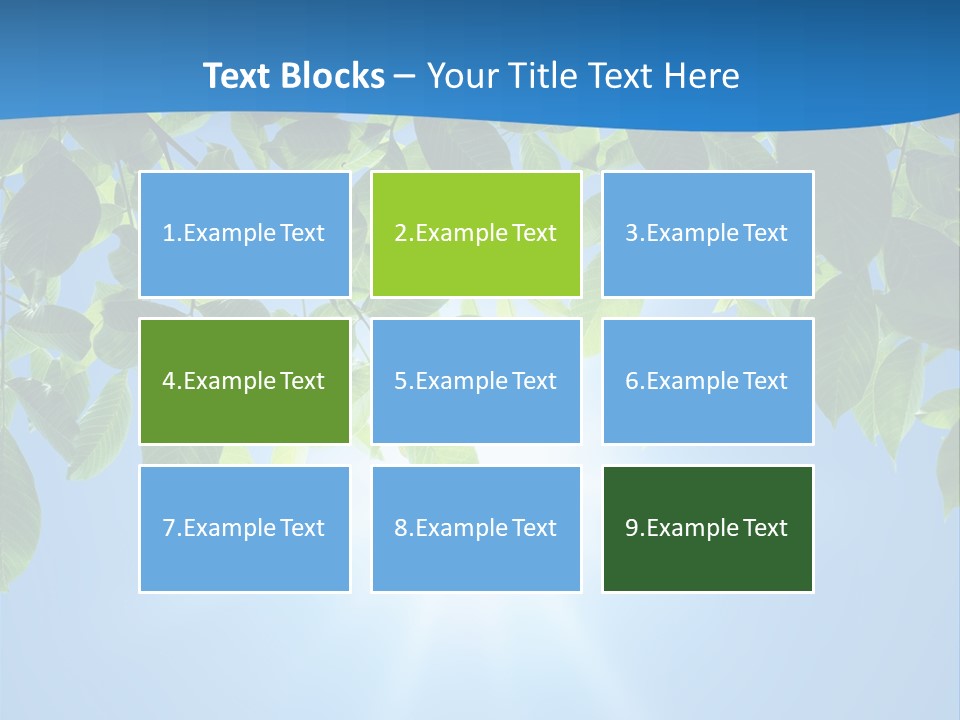 Sunny Nature Forest PowerPoint Template