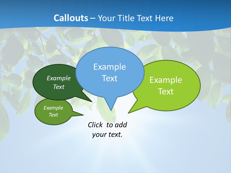 Sunny Nature Forest PowerPoint Template