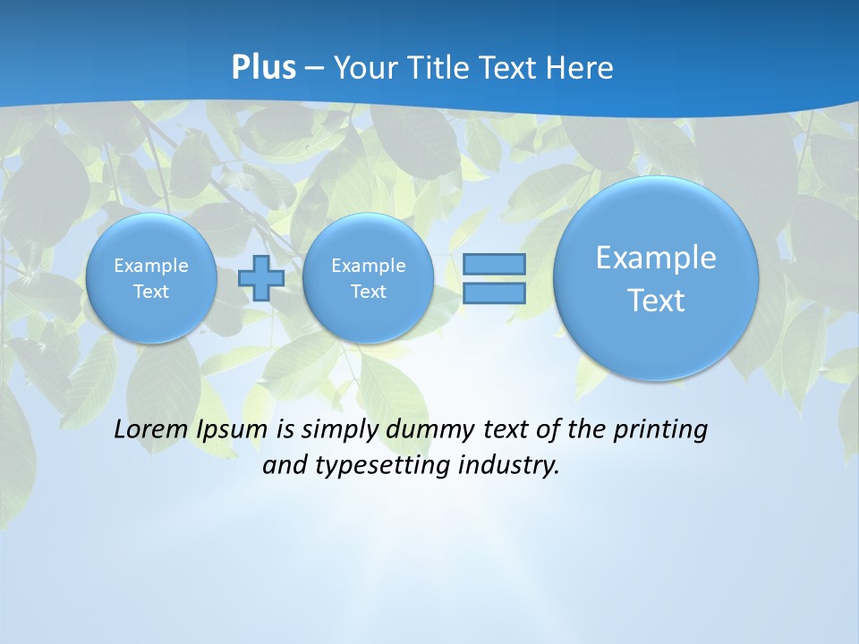 Sunny Nature Forest PowerPoint Template