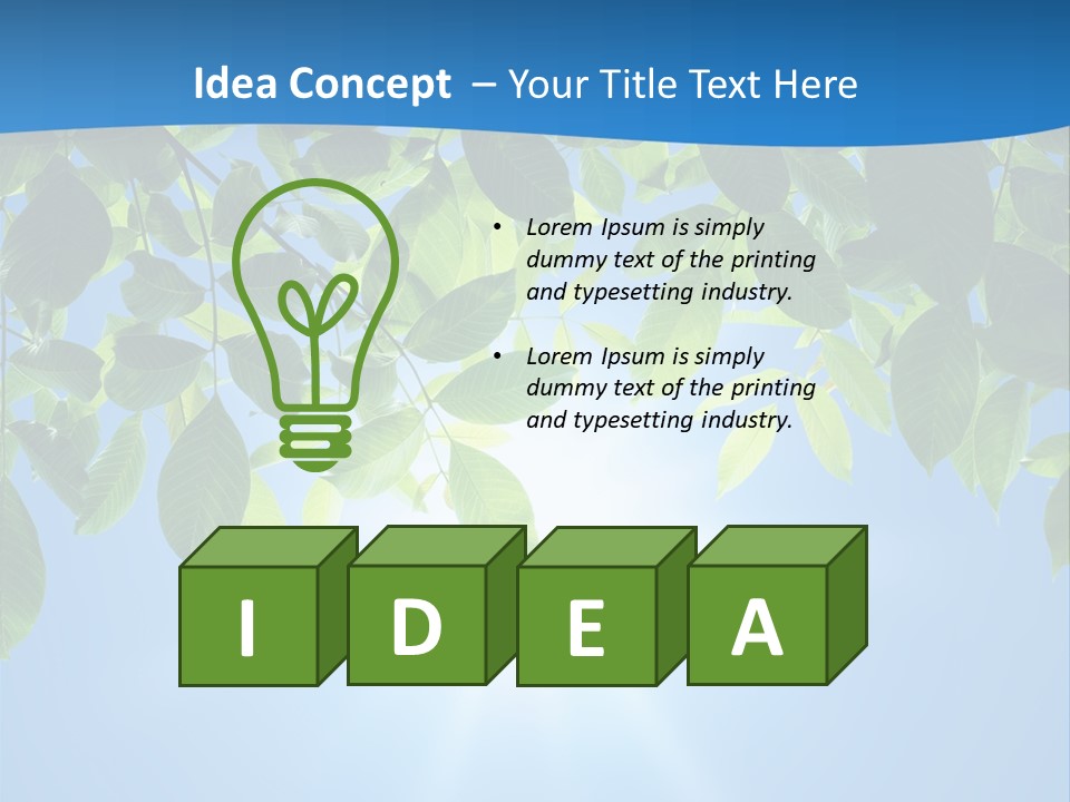 Sunny Nature Forest PowerPoint Template