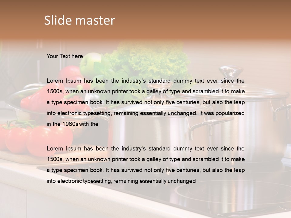 Healthy Plant Cooker PowerPoint Template