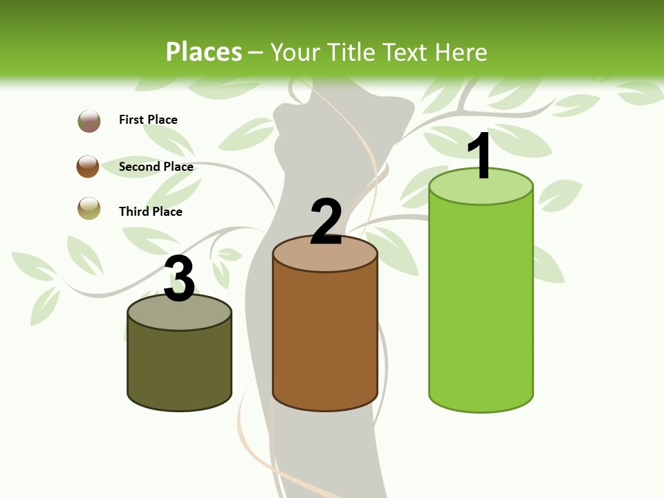 Branch Symbol Leaf PowerPoint Template