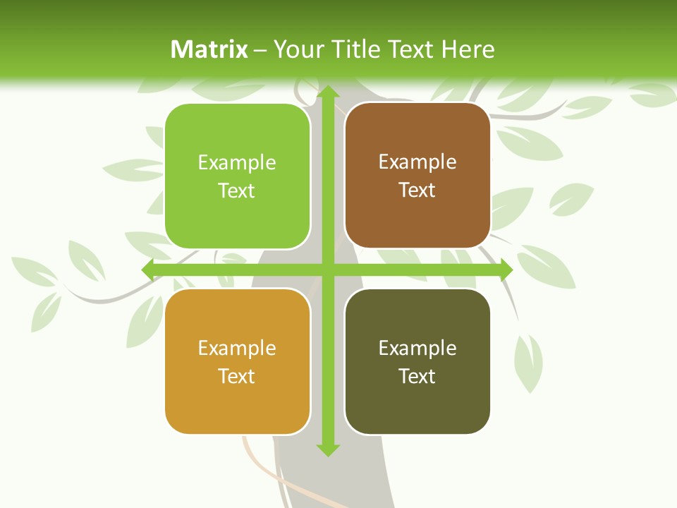 Branch Symbol Leaf PowerPoint Template