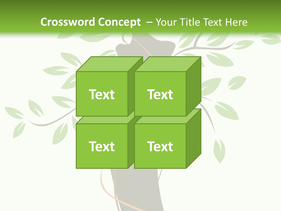 Branch Symbol Leaf PowerPoint Template