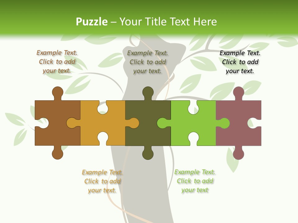 Branch Symbol Leaf PowerPoint Template