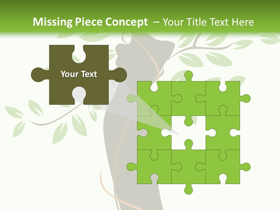 Branch Symbol Leaf PowerPoint Template