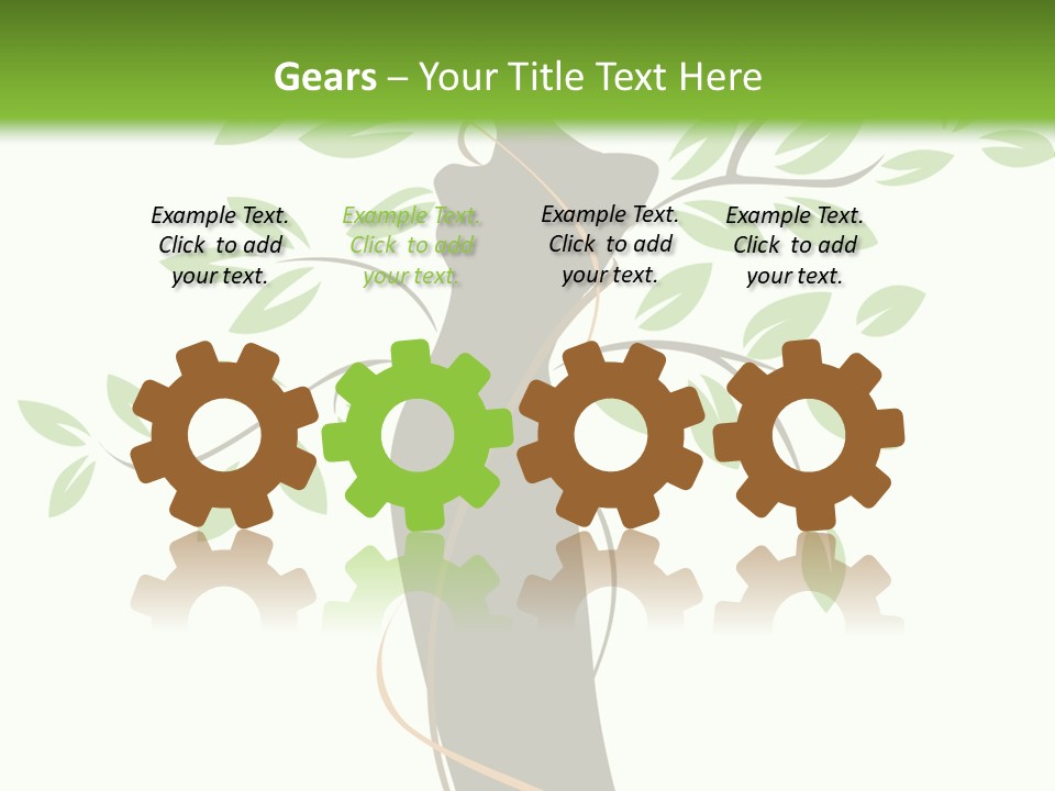 Branch Symbol Leaf PowerPoint Template