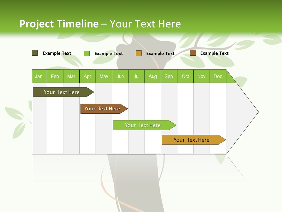 Branch Symbol Leaf PowerPoint Template