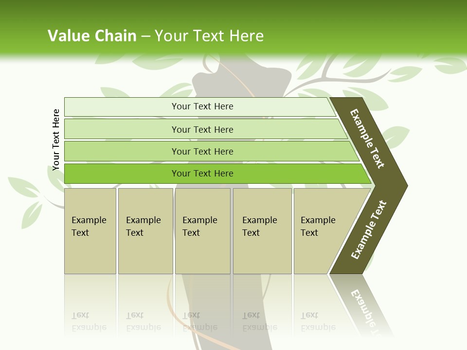 Branch Symbol Leaf PowerPoint Template