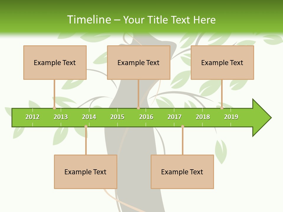 Branch Symbol Leaf PowerPoint Template