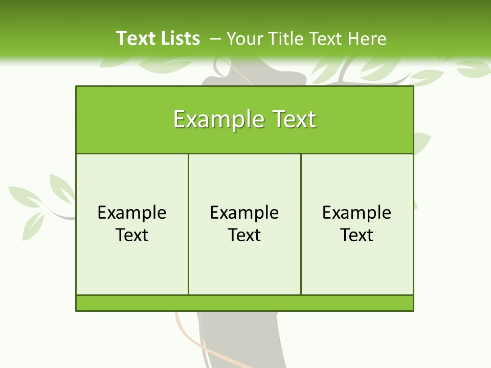 Branch Symbol Leaf PowerPoint Template