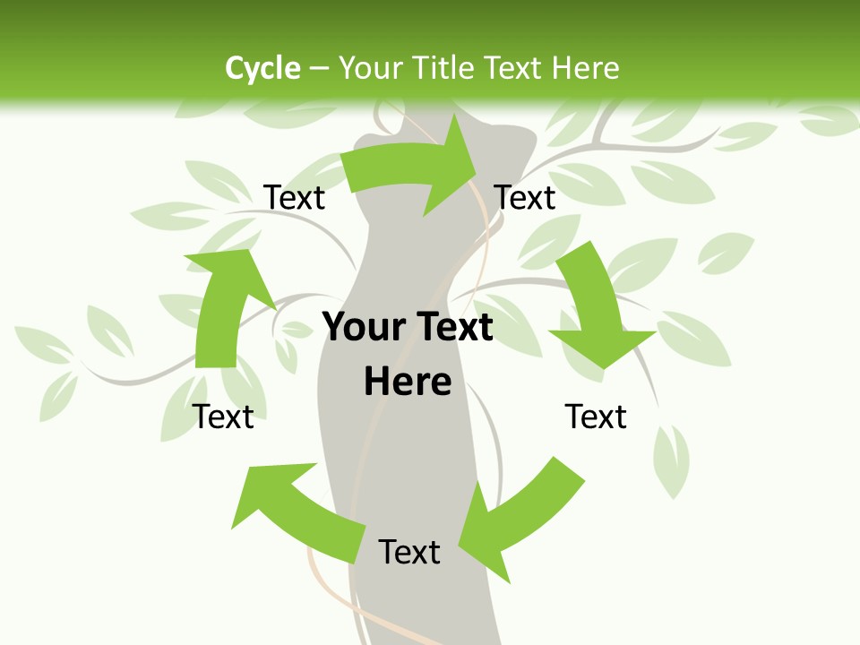 Branch Symbol Leaf PowerPoint Template