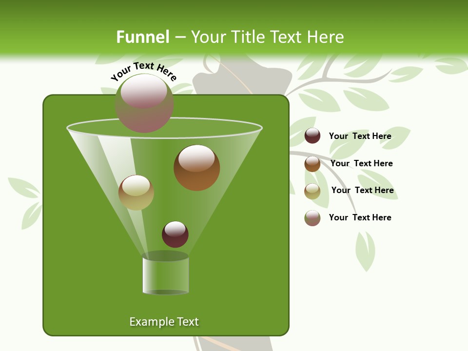 Branch Symbol Leaf PowerPoint Template