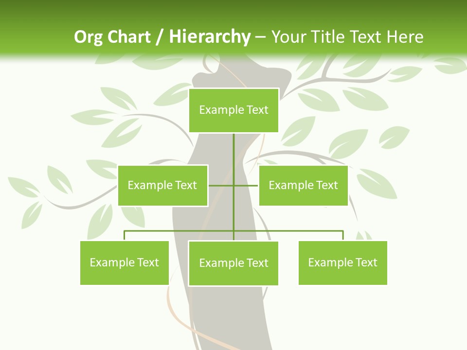 Branch Symbol Leaf PowerPoint Template