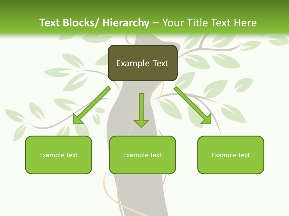 Branch Symbol Leaf PowerPoint Template