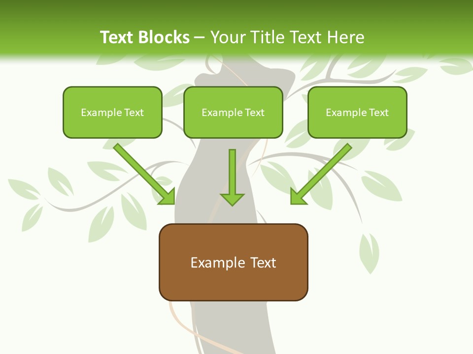 Branch Symbol Leaf PowerPoint Template