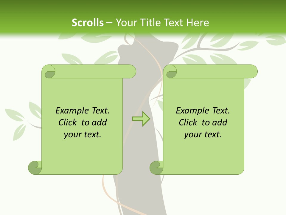 Branch Symbol Leaf PowerPoint Template