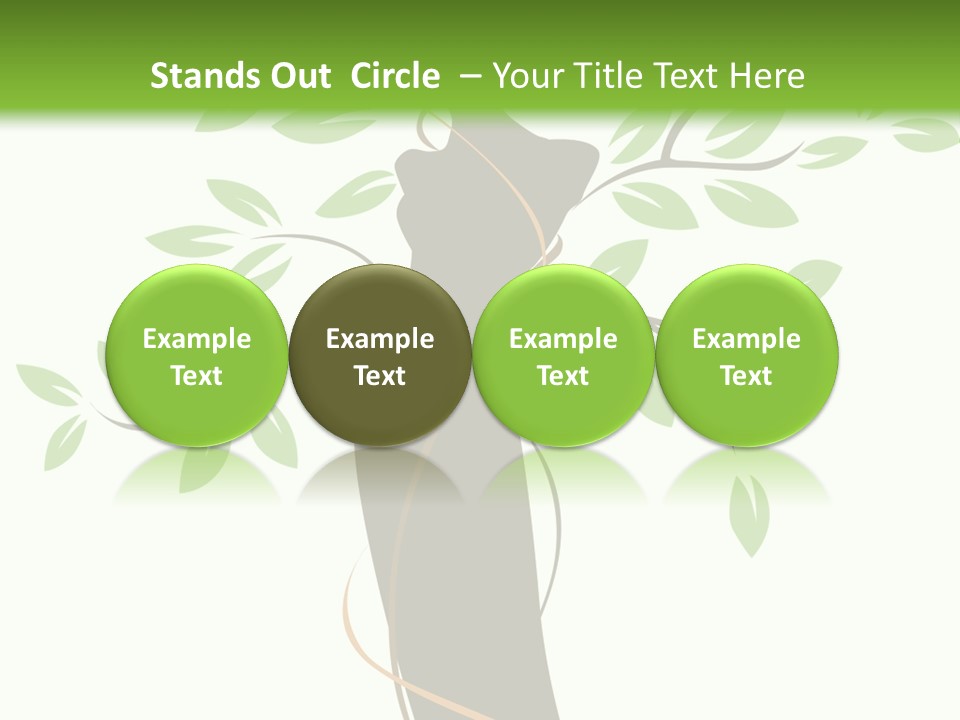 Branch Symbol Leaf PowerPoint Template
