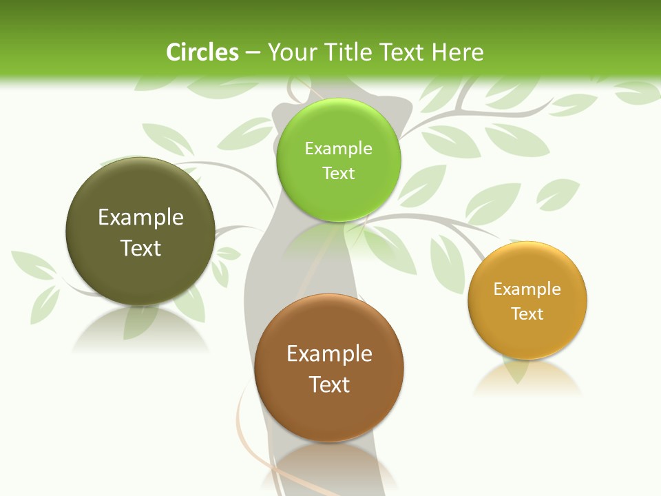 Branch Symbol Leaf PowerPoint Template