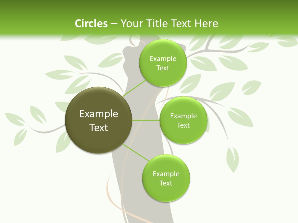 Branch Symbol Leaf PowerPoint Template