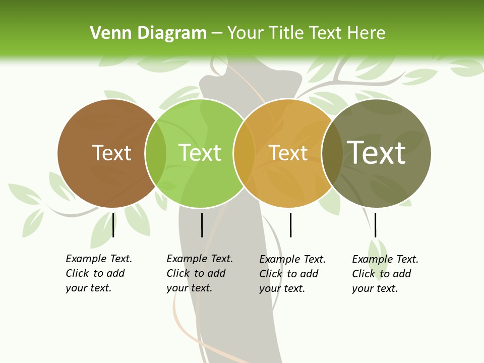 Branch Symbol Leaf PowerPoint Template