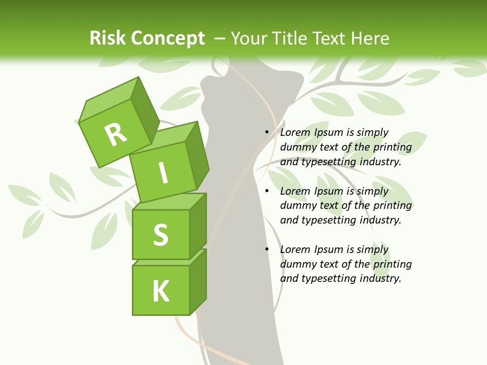 Branch Symbol Leaf PowerPoint Template