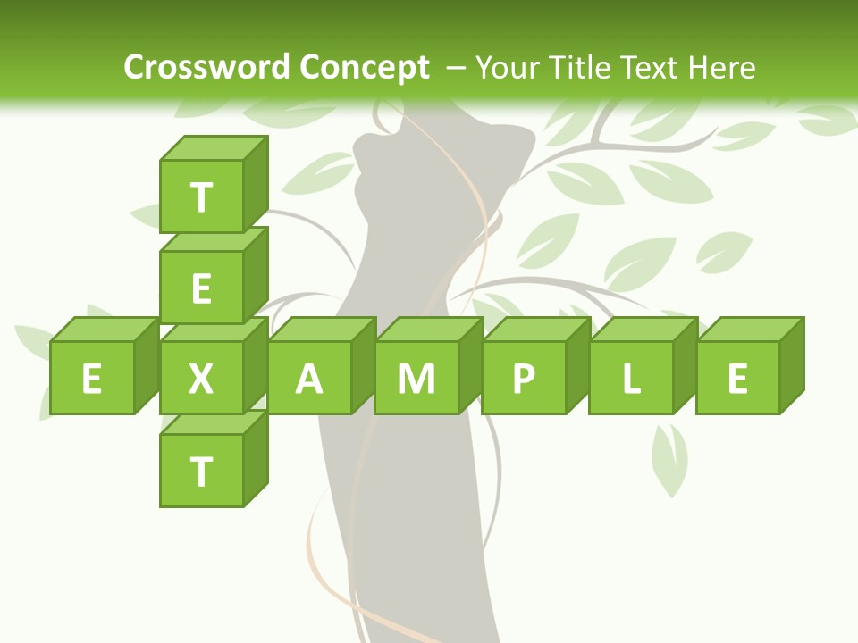 Branch Symbol Leaf PowerPoint Template