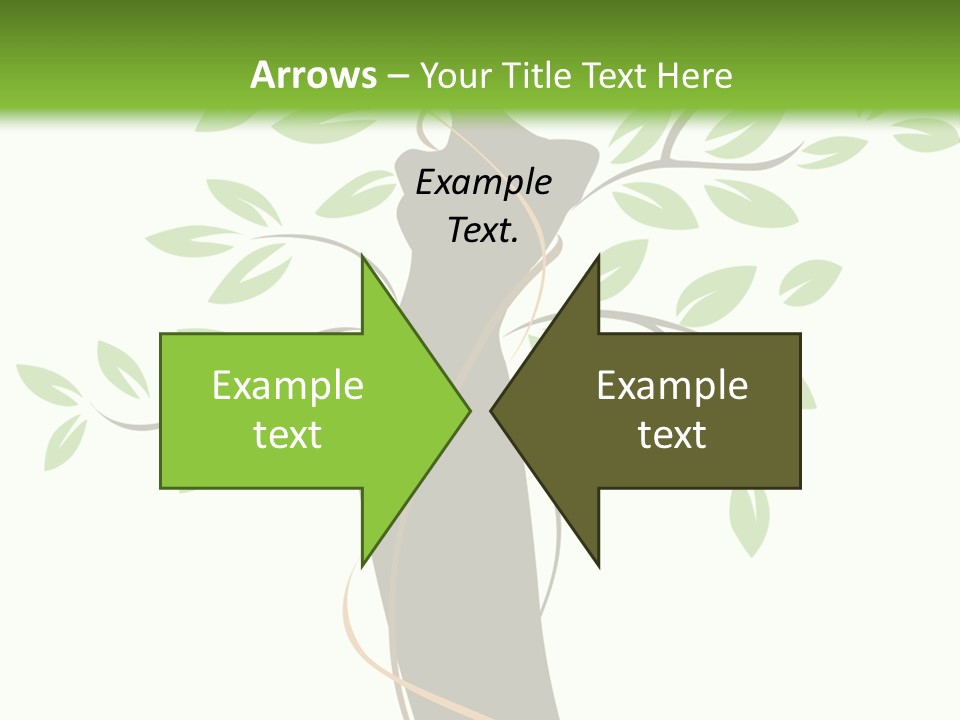 Branch Symbol Leaf PowerPoint Template