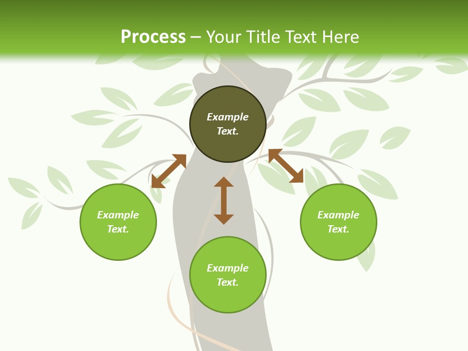 Branch Symbol Leaf PowerPoint Template