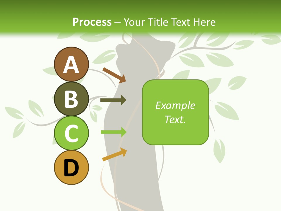 Branch Symbol Leaf PowerPoint Template