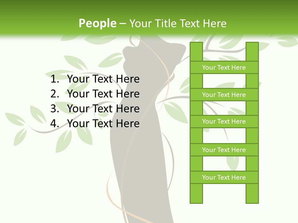 Branch Symbol Leaf PowerPoint Template