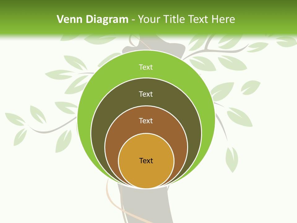Branch Symbol Leaf PowerPoint Template