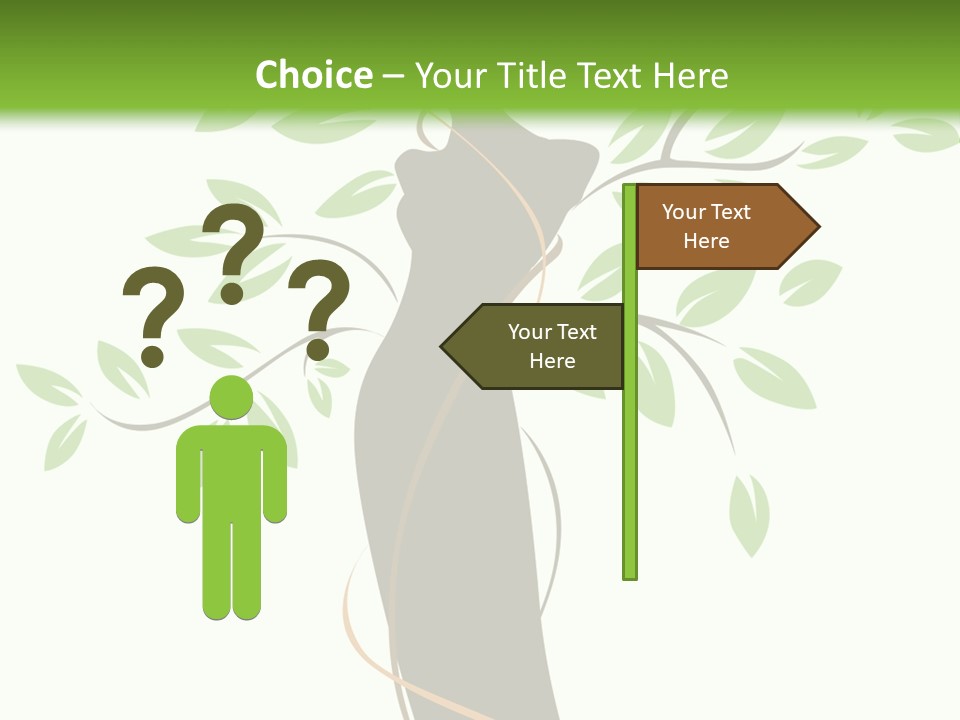 Branch Symbol Leaf PowerPoint Template