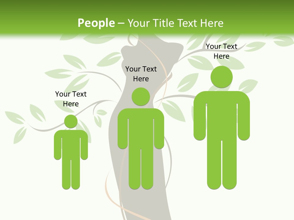 Branch Symbol Leaf PowerPoint Template