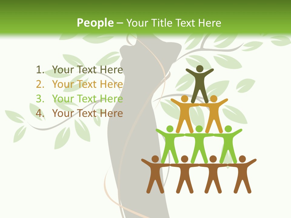 Branch Symbol Leaf PowerPoint Template