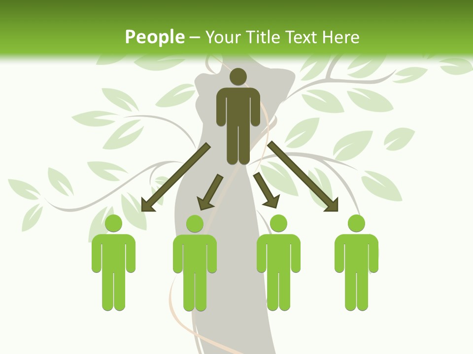 Branch Symbol Leaf PowerPoint Template