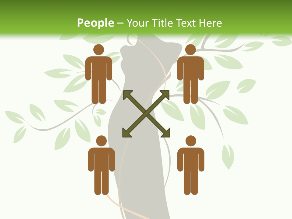 Branch Symbol Leaf PowerPoint Template