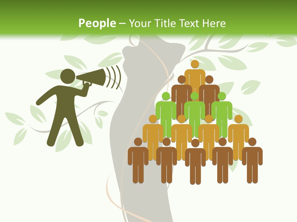 Branch Symbol Leaf PowerPoint Template