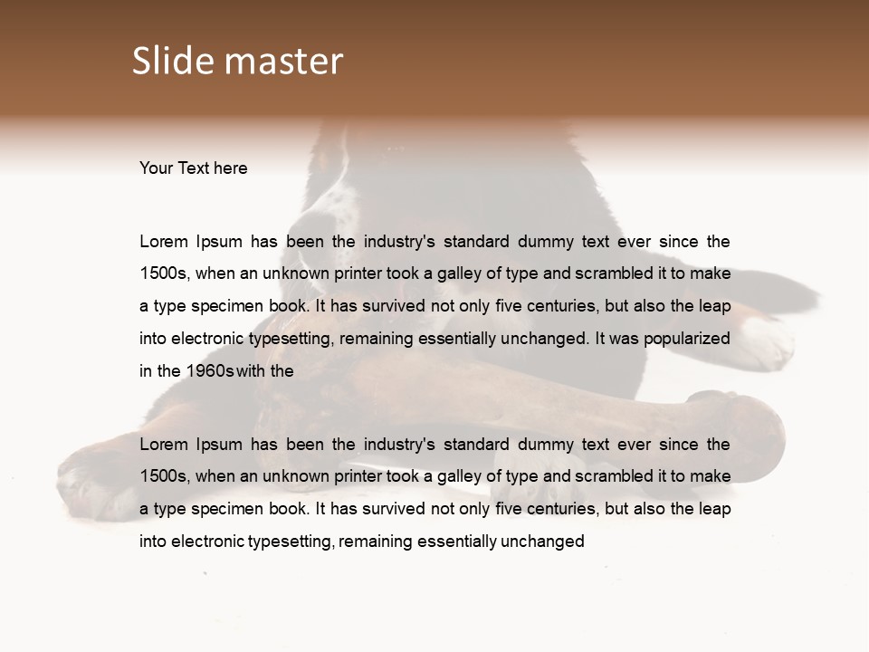 Space Purebred Mammal PowerPoint Template