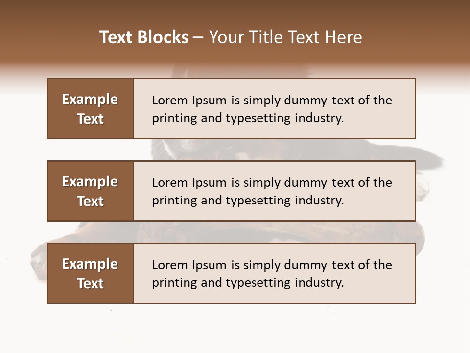 Space Purebred Mammal PowerPoint Template