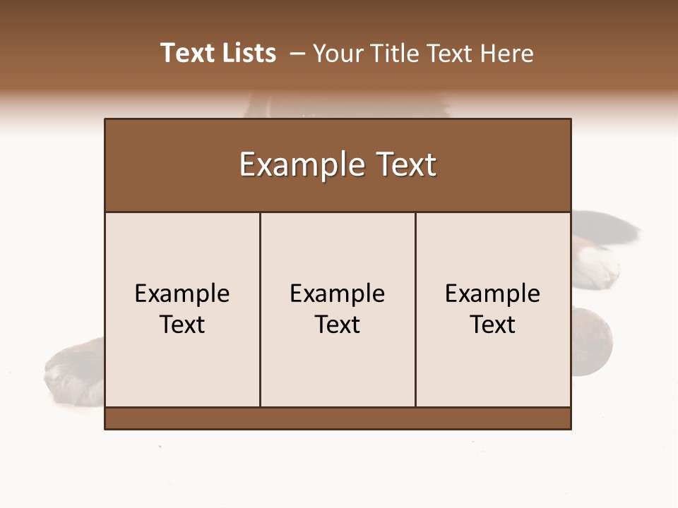 Space Purebred Mammal PowerPoint Template