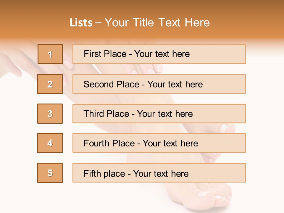 Legs Healthcare Wellness PowerPoint Template