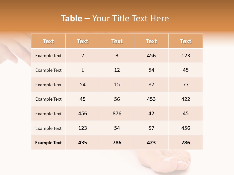 Legs Healthcare Wellness PowerPoint Template
