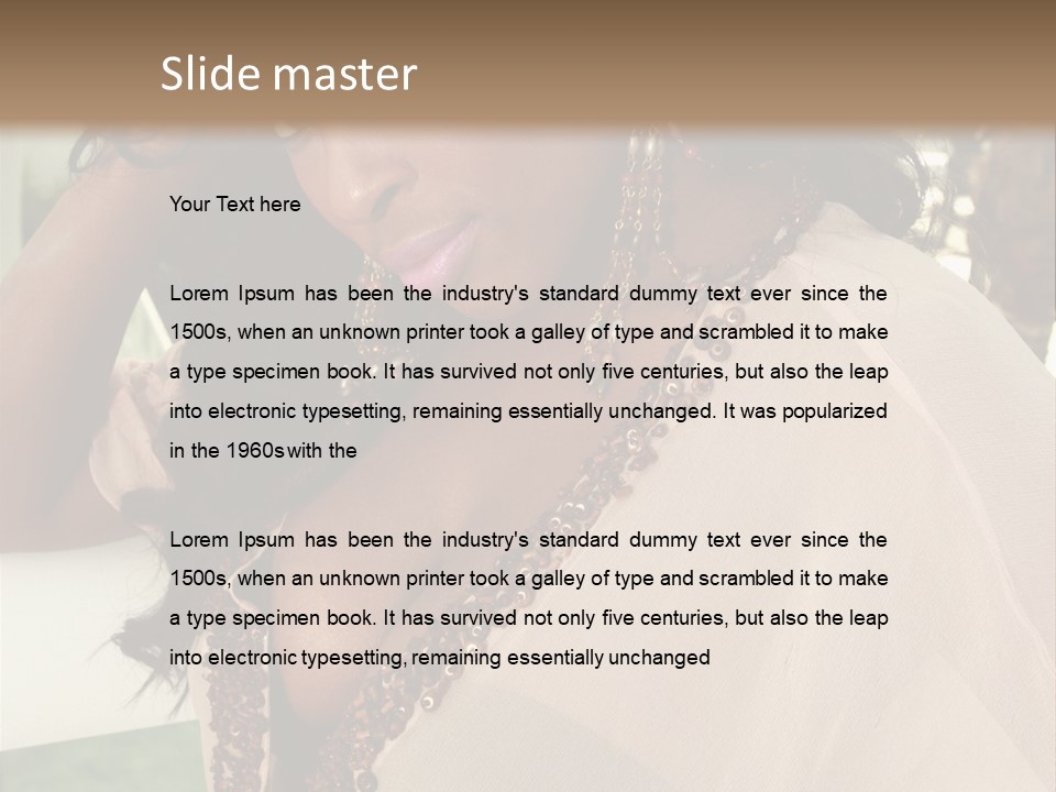 Hair Floor Tropical PowerPoint Template