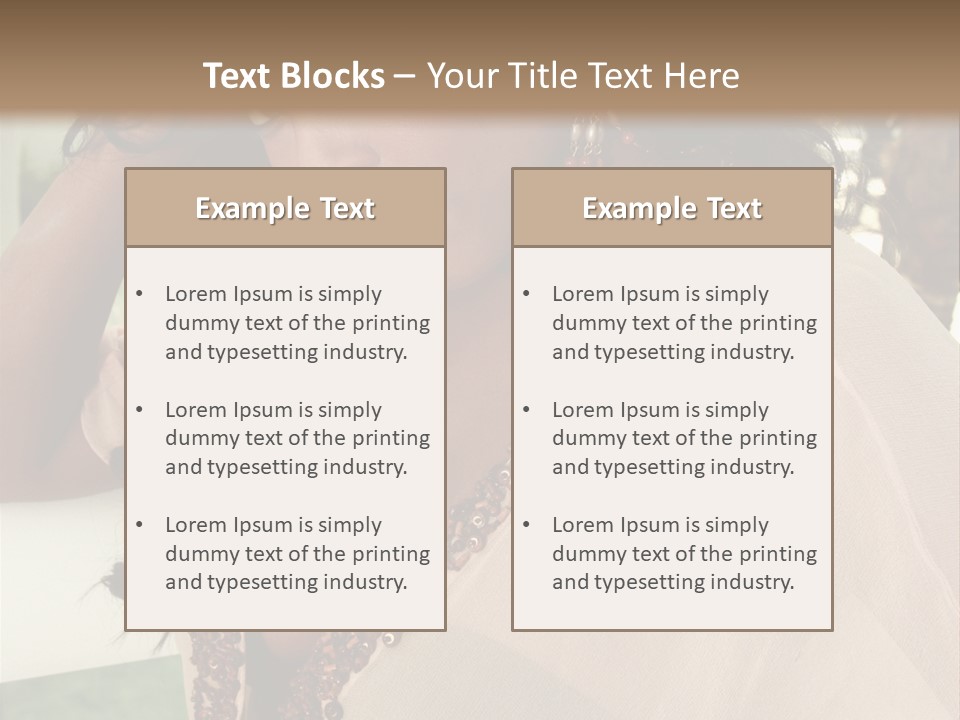 Hair Floor Tropical PowerPoint Template