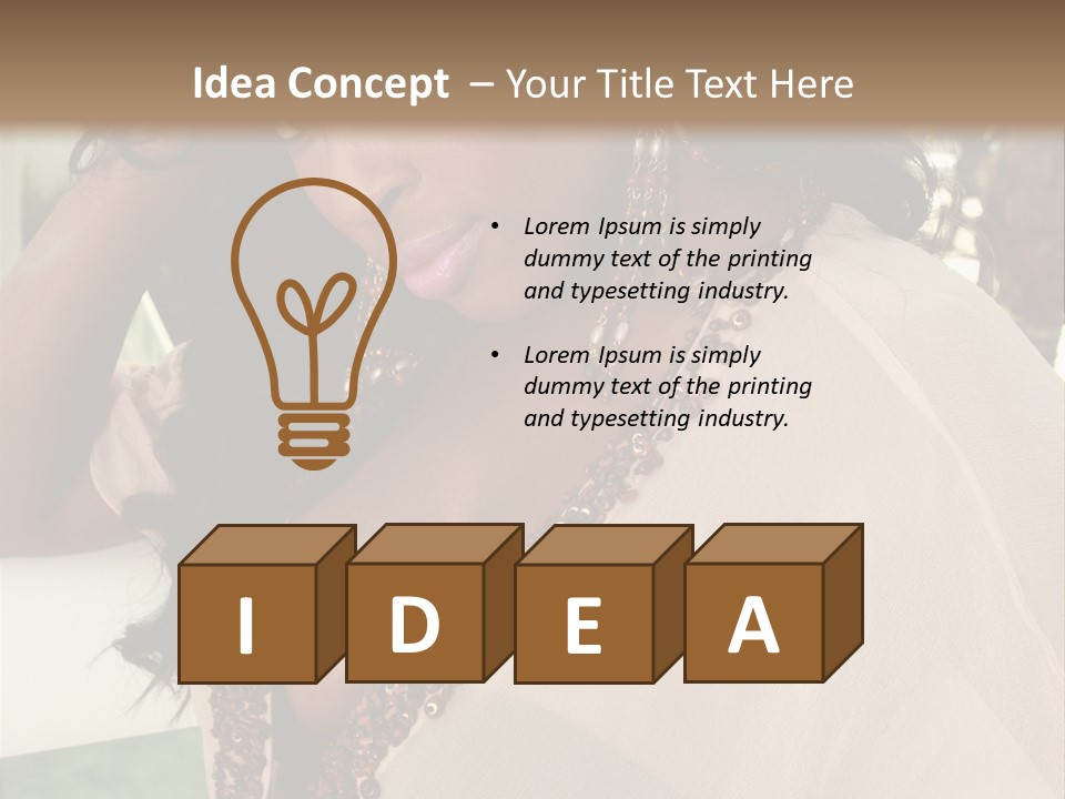 Hair Floor Tropical PowerPoint Template