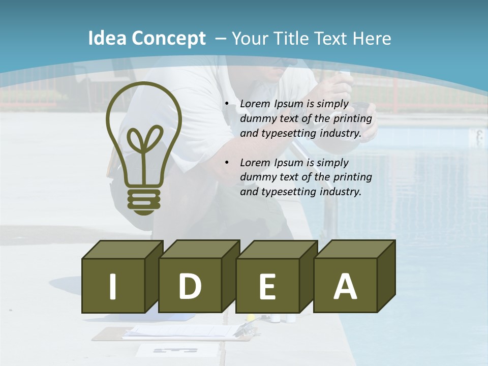 Chemicals Shock Man PowerPoint Template
