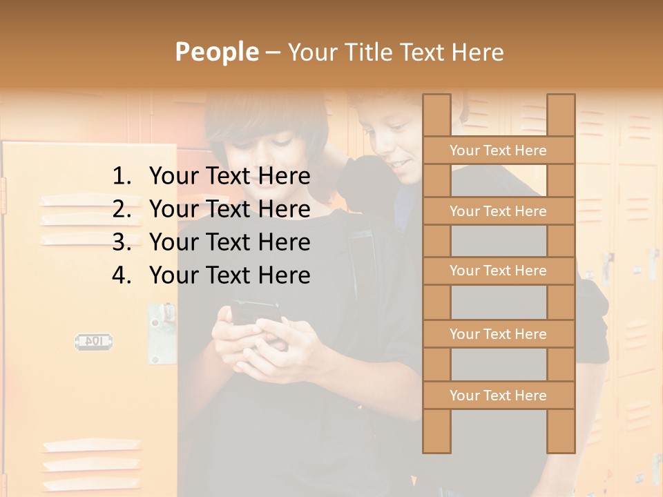 Learning Socializing People PowerPoint Template