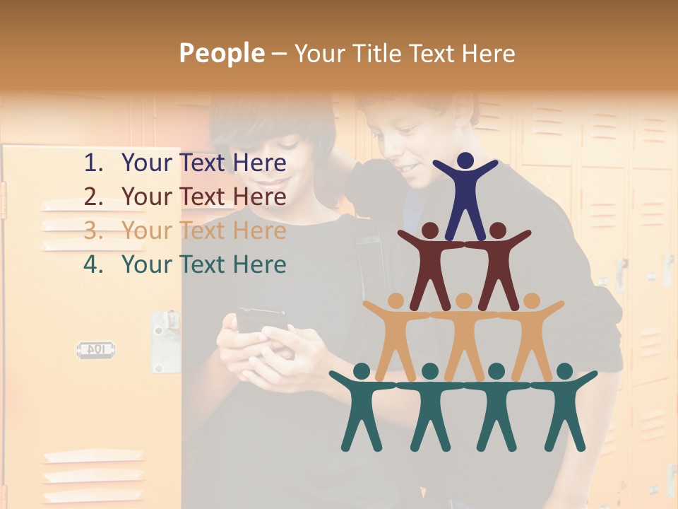 Learning Socializing People PowerPoint Template
